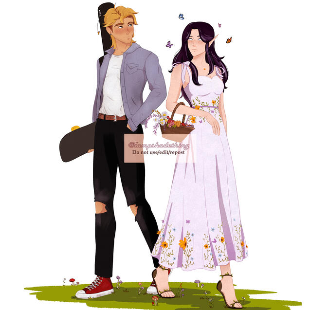SDV Fanart: Sam and Hecate (OC)